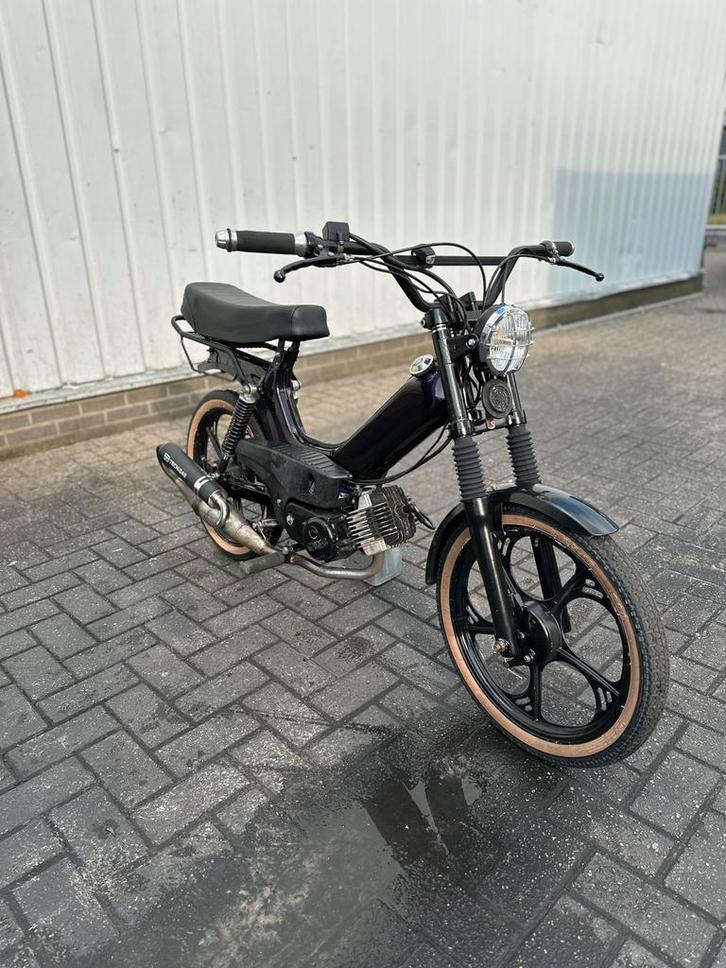 Tomos 65cc custom kleur (midnight purple), Fietsen en Brommers, Brommers | Tomos, Zo goed als nieuw, Standard, Maximaal 25 km/u
