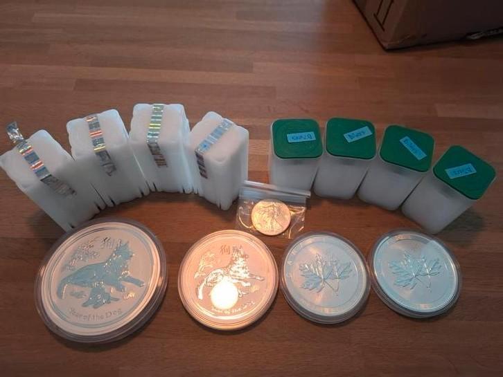 Laatste American Eagle (uniek oude jaartallen ) nog 8 stuks., Postzegels en Munten, Edelmetalen en Baren, Zilver, Ophalen of Verzenden