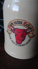 Gasthaus Zum Roten Ochsen German stoneware bierpul, Antiek en Kunst, Ophalen of Verzenden