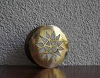 Vintage Klein Doosje Koper Parelmoer Abalone Shell Schelp, Antiek en Kunst, Ophalen of Verzenden