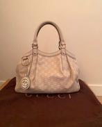 Gucci Sukey Guccissima Leren Tote Bag - Ivoor Nieuw, Ophalen of Verzenden, Nieuw, Wit, Handtas