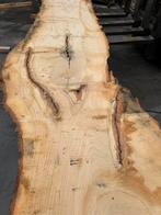 Xxl eiken boomstamblad 5mx80-90x8cm, Eikenhout, 200 cm of meer, Zo goed als nieuw, Rechthoekig