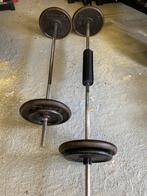 Halterset met gewichten 110kg en foamrol, Ophalen, Gebruikt, Armen, Halterset