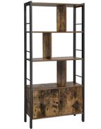 Industriële Boekenkast met deuren -- 74x30x154.5 cm, Ophalen, 50 tot 100 cm, Zo goed als nieuw, 150 tot 200 cm