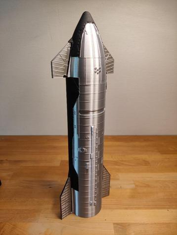SpaceX Starship 3D Print Schaal 1:100 – 50 cm beschikbaar voor biedingen