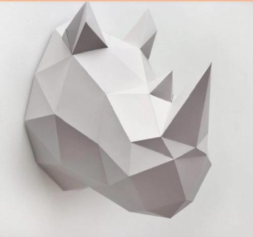 Paper Rhino / papieren rinoceros, Hobby en Vrije tijd, Modelbouw | Overige, Nieuw, Ophalen of Verzenden