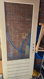 Hardhouten schuurdeur, Doe-het-zelf en Verbouw, Ophalen, Hout, Buitendeur, 200 tot 215 cm