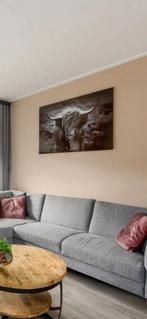 Mooi glasplaat met afbeelding schotse hooglander., Huis en Inrichting, Woonaccessoires | Schilderijen, Tekeningen en Foto's, Ophalen