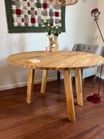 Houten Eettafel - Rond, Huis en Inrichting, Tafels | Eettafels, Gebruikt, 100 tot 150 cm, Ophalen of Verzenden, Vier personen