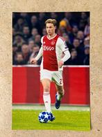 Org kleurenfoto 20x30 cm Frenkie de Jong in actie voor Ajax, Verzamelen, Verzenden, Nieuw, Ajax, Poster, Plaatje of Sticker