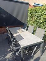Bellagio tuinset 6 persoons inclusief kussens, Ophalen, Gebruikt, 6 zitplaatsen, Aluminium