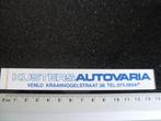 sticker kusters autovaria venlo logo, Verzamelen, Verzenden, Zo goed als nieuw, Bedrijf of Vereniging