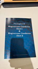 Wegvervoer Goederen Deel 1 & 2 - Naslagwerk, Boeken, Ophalen of Verzenden, Zo goed als nieuw, MBO