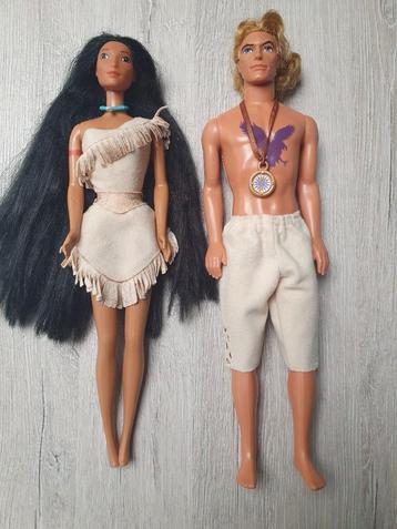 Pocahantas en John Smith barbiepoppen beschikbaar voor biedingen