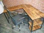 leuk hoekbureau nog in nieuwstaat met gratis bureaustoel, Huis en Inrichting, Bureaus, Ophalen, Zo goed als nieuw, Bureau