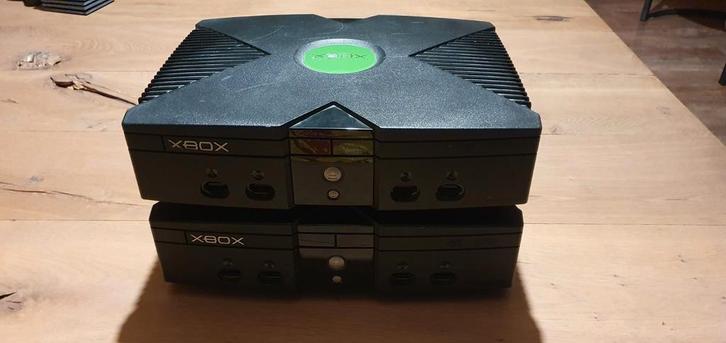 2 keer Xbox Original., Spelcomputers en Games, Spelcomputers | Xbox Original, Gebruikt, Met 2 controllers, Ophalen
