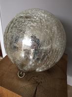 Prachtige grote zilverkleurige craquelé heksenbal, Antiek en Kunst, Ophalen of Verzenden