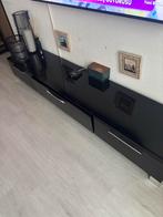 Zwart TV Meubel, Huis en Inrichting, Ophalen, Kunststof, Gebruikt, 150 tot 200 cm