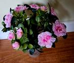 Mica decorations mooie zijde roze azalea kunstplant in pot, Ophalen, Zo goed als nieuw, Binnen