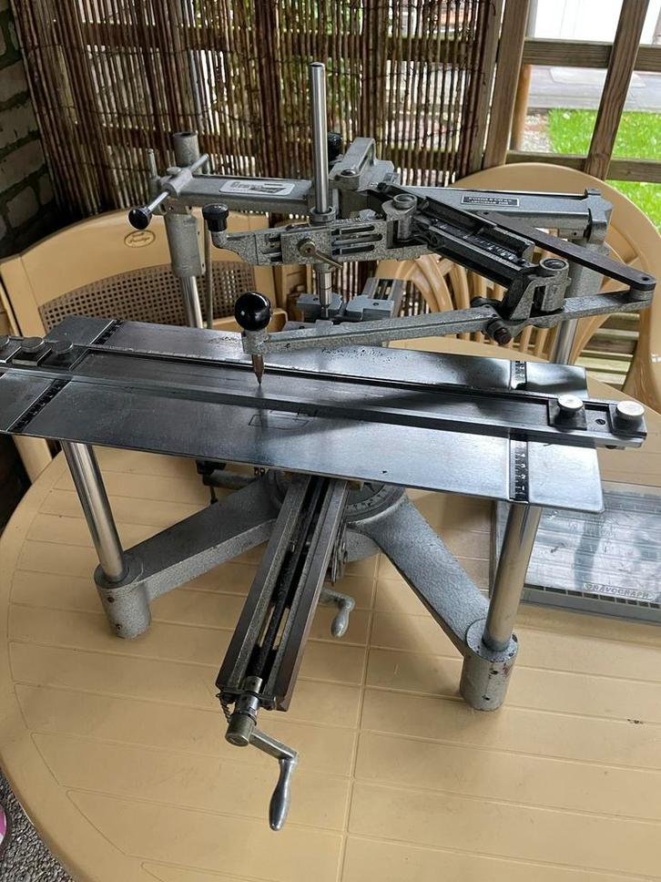 Koenen Graveermachine Compleet, Antiek en Kunst, Antiek | Gereedschap en Instrumenten, Ophalen
