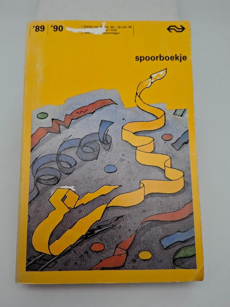 spoorboekje NS 1989-1990, Verzamelen, Verzenden, Gebruikt, Trein, Boek of Tijdschrift
