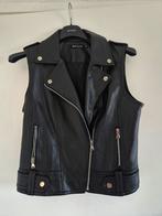 Zwarte faux leren biker vest - Apperloth M, Maat 38/40 (M), Nieuw, Ophalen of Verzenden, Apperloth