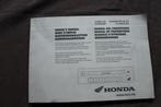 Honda Goldwing 6 CD disk wisselaar instructie boekje disc, Ophalen of Verzenden, Honda