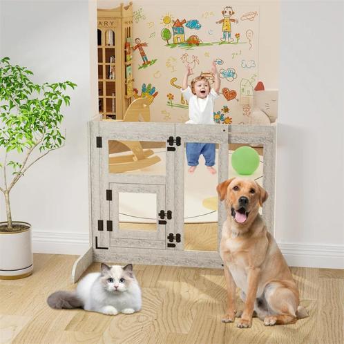 Honden Veiligheidspoort - Gehard Glas & Slotvergrendeling, Dieren en Toebehoren, Hondenbenches, Nieuw, Verzenden