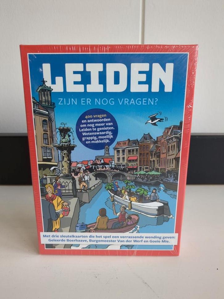 Leiden: zijn er nog vragen? Nieuw bordspel in folie, Hobby en Vrije tijd, Gezelschapsspellen | Bordspellen, Zo goed als nieuw