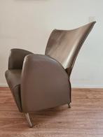Leren fauteuil 'Tulip' Bree's new world, Huis en Inrichting, Fauteuils, Ophalen, Gebruikt, 50 tot 75 cm, Leer