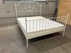 Bedframe + matras, Ophalen, Tweepersoons, Zo goed als nieuw, Bedbodem