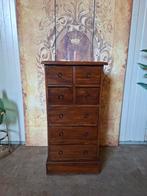 Klassiek teakhouten ladekastje, apothekerskastje, archiefkas, Ophalen of Verzenden, Zo goed als nieuw, 25 tot 50 cm, Minder dan 100 cm