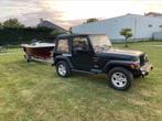 Jeep Wrangler 2.5 I Soft TOP 2003 Zwart in nette staat!, Auto's, Jeep, 450 kg, 74 €/maand, 118 pk, 4 cilinders