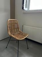 Eetkamerstoel Justin van leen bakker, Huis en Inrichting, Stoelen, Ophalen, Bruin, Zo goed als nieuw, Eén