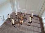 Messing kroonluchter 6 'kaarsen', Huis en Inrichting, Lampen | Kroonluchters, Ophalen of Verzenden, Gebruikt, Metaal, Klassiek