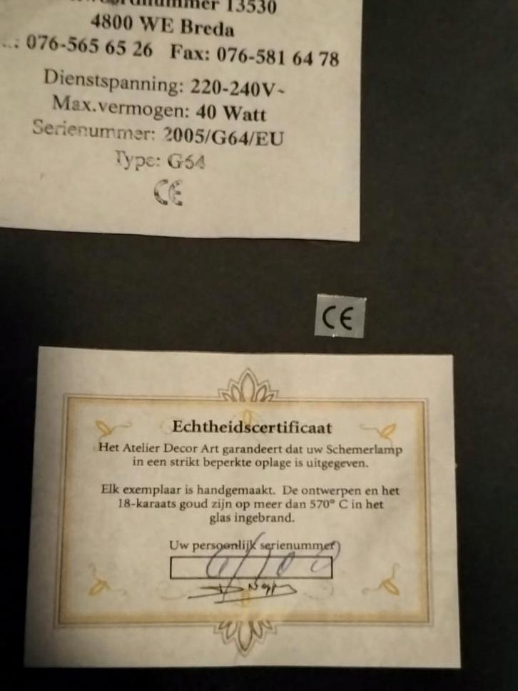 Zeldzame Atelier Decor Art Lamp - Beperkte Oplage, Antiek en Kunst, Antiek | Lampen, Ophalen of Verzenden