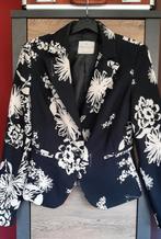 Dames Blazer - maat XS - zwart - met beige bloemen, Zwart, Rinascimento, Ophalen of Verzenden, Zo goed als nieuw