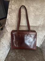 Claudio Ferrici Leren Laptoptas (cognac kleur), Ophalen of Verzenden, Gebruikt, Bruin, Handtas