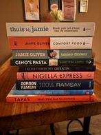 Stapel Kookboeken Jamie Oliver, Nigella, Gordon Ramsay, Boeken, Hoofdgerechten, Europa, Gezond koken, Ophalen