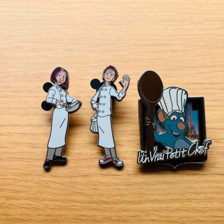 Disney Pins Ratatouille Pixar Disneyland Parijs, Verzamelen, Disney, Zo goed als nieuw, Beeldje of Figuurtje, Overige figuren
