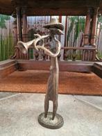 Bronzen muzikant, Antiek en Kunst, Antiek | Koper en Brons, Ophalen of Verzenden