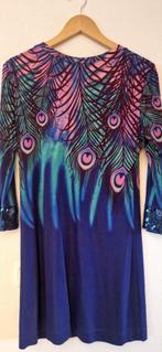 Matthew Williamson peacock dress pauw jurk designer M, Kleding | Dames, Jurken, Maat 38/40 (M), Zo goed als nieuw, Boven de knie