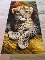 Wandkleed geknoopt 130x69cm jaren '80, Ophalen of Verzenden, Zo goed als nieuw