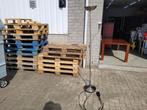mooie rvs staande vloerlamp met led erin, Huis en Inrichting, Lampen | Vloerlampen, Ophalen of Verzenden, Zo goed als nieuw, Metaal