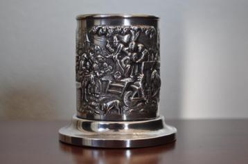 Verzilverd Herbert Hooijkaas Lepelvaasje 7 cm 1950-1959 beschikbaar voor biedingen