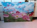 Ikea schilderij met roze bloemen. 78x118cm, Ophalen
