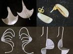 4 paar oorbellen van zilver 925, Ophalen of Verzenden, Zo goed als nieuw, Zilver, Zilver