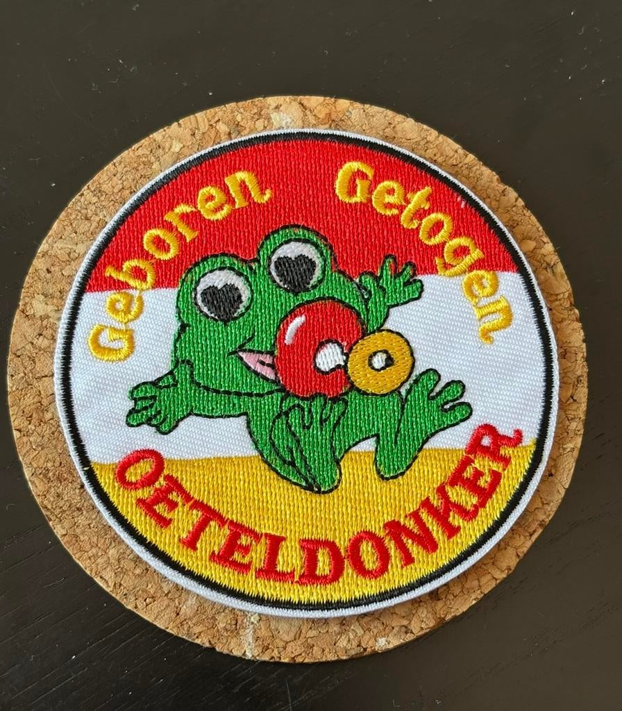 Oeteldonk carnaval embleem 36, Ophalen of Verzenden, Zo goed als nieuw, Maat 34 (XS) of kleiner, Carnaval