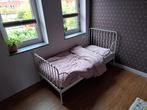 IKEA Minnen kinderbed wit uitschuifbaar + matras, Kinderen en Baby's, Kinderkamer | Bedden, Ophalen, Gebruikt, 70 tot 85 cm, Matras