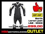 Leren motorpak Berik 10331 Combi Zwart-Wit - MEN 48, Info@huybersmotoren.nl, HM - Sale, NL, Ophalen